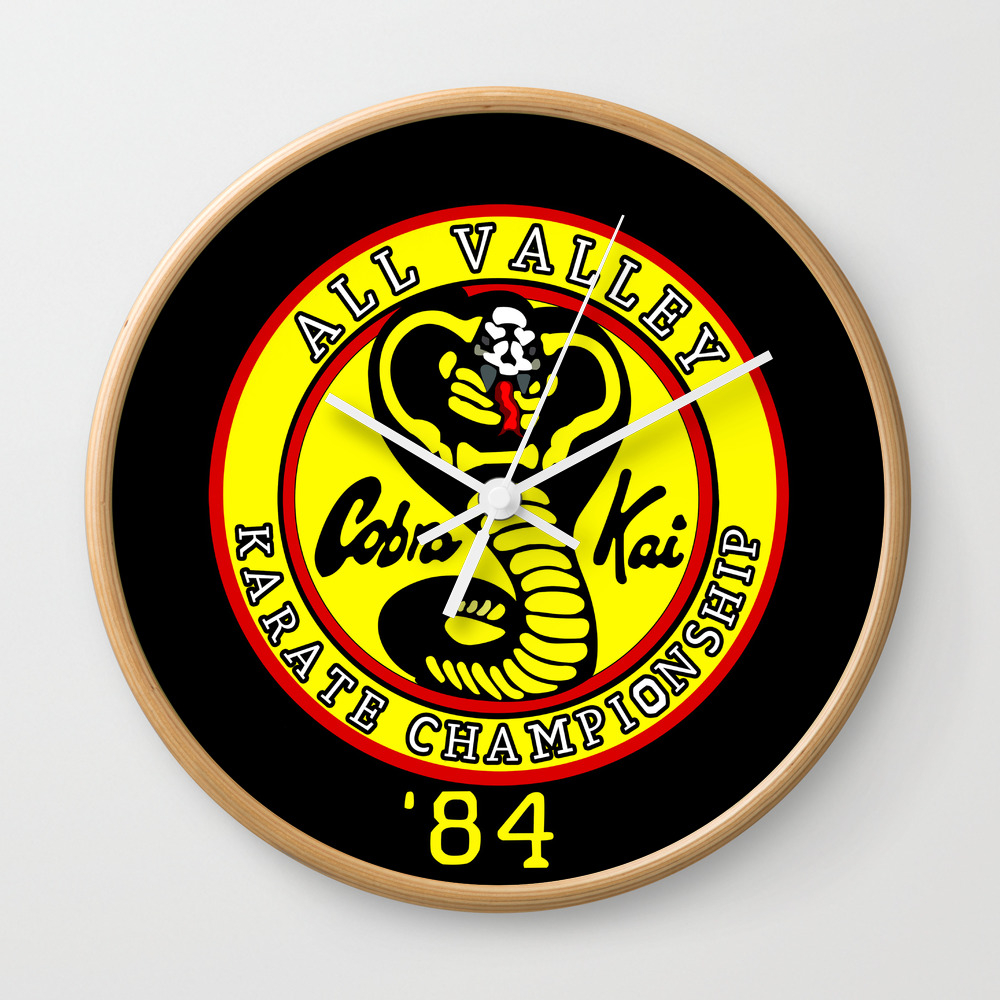 Cobra Kai Karate Clan Wall Clock By Digitalizedteam Society6
