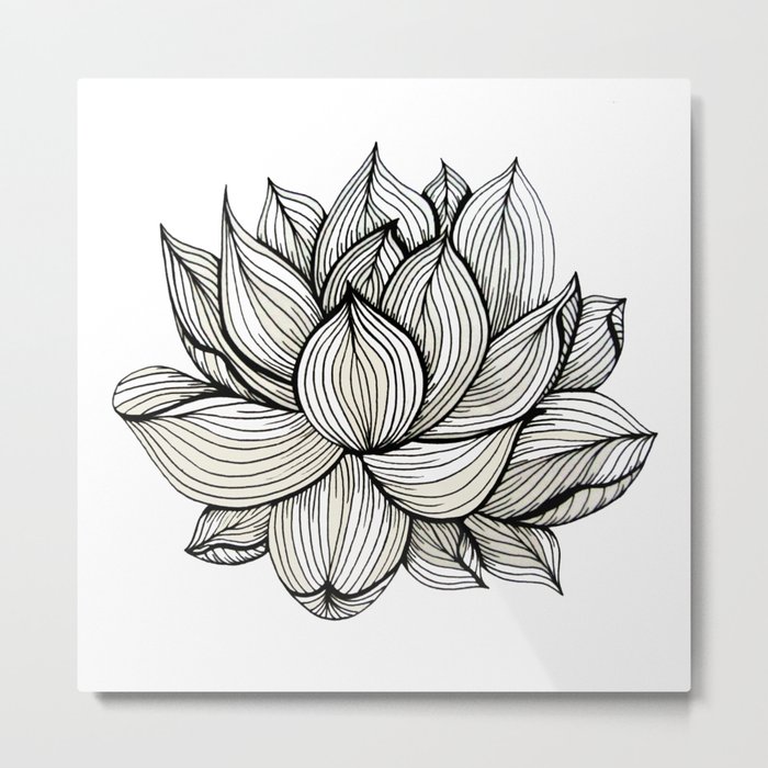 Lotus Flower Black And White Nature Organic Design Drawing Abstract Unique Lines Pattern Metal Print By Treelovergirl Society6 The most common black lotus flower material is metal. lotus flower black and white nature organic design drawing abstract unique lines pattern metal print by treelovergirl
