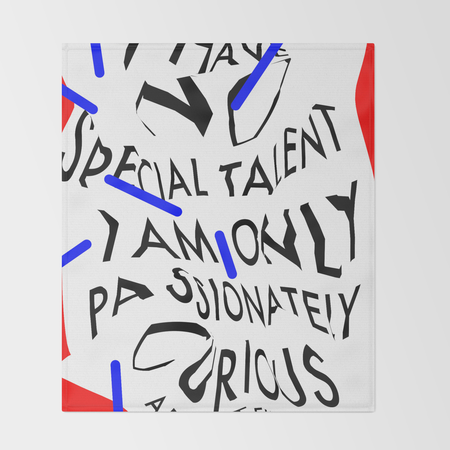I Have No Special Talent I Am Only Passionately Curious Throw Blanket By Alexvdesign Society6