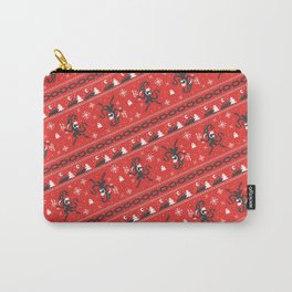 KRAMPUS PATTERN (Red) Carry-All Pouch