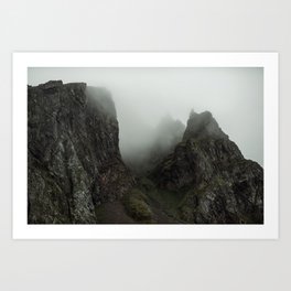 Mountain mist Art Print