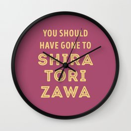 You should have gone to Shiratorizawa - Haikyuu Wall Clock
