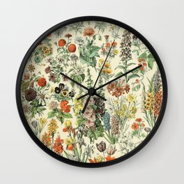 Adolphe Millot Vintage Fleurs Flower 1909 Wall Clock