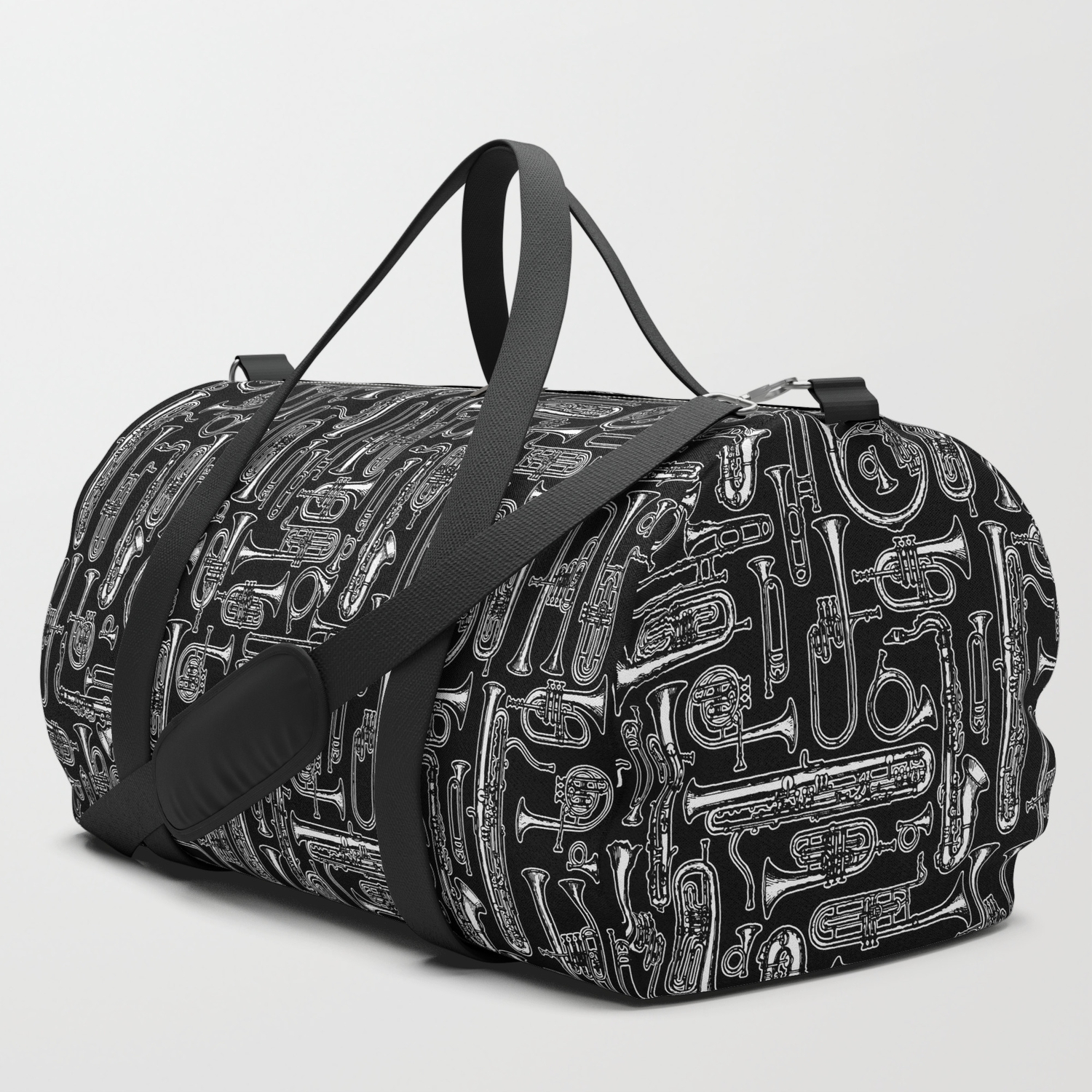 Black horn duffle bag clearance
