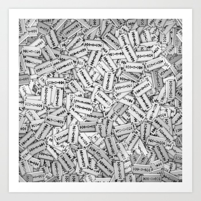 Razor Blades Art Print By Grandeduc Society6