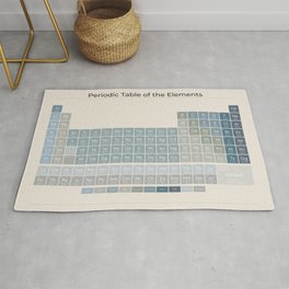 The Periodic Table of the Elements - Ocean on Sand Rug