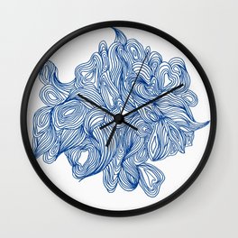 Blue To No End Wall Clock