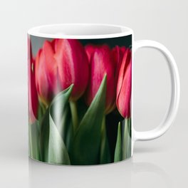 Red Tulip Flowers Coffee Mug