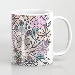 Purple Passion - Contemporary Floral Arrangement in a Purple Vase  Coffee Mug