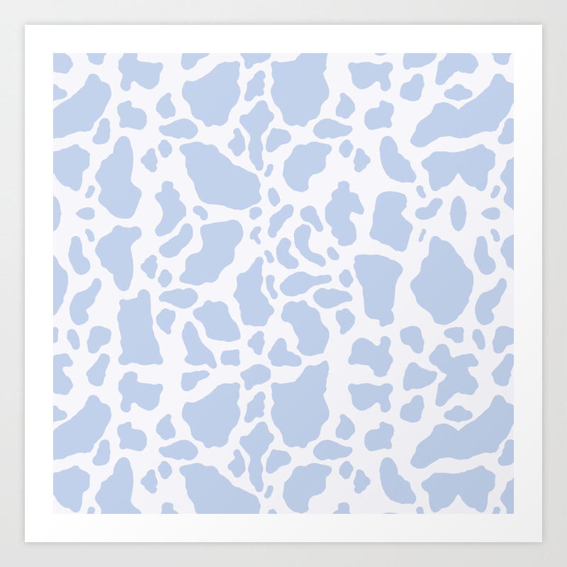 Blue Cow Print Art Print By Loolyelzayat Society6 Download cow print 2 hd cow print wallpaper from the above hd widescreen 4k 5k 8k ultra hd resolutions for desktops laptops. blue cow print art print by loolyelzayat