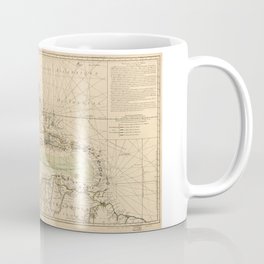 Map of the Caribbean Area (1789) Coffee Mug | Graphicdesign, 1789, Old, Antique, Gulf, History, Caribbean, Map, Vintage, Nautical 