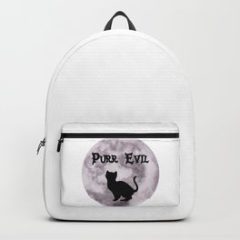 Purr Evil Moon Black Cat Backpack