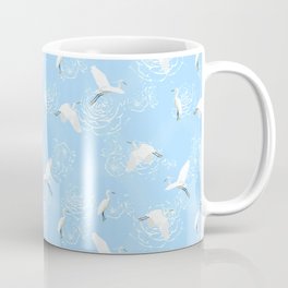 Flying birds above snake water Coffee Mug