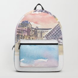 Paris Louvre at Sunset Backpack