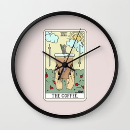 COFFEE READING Wall Clock