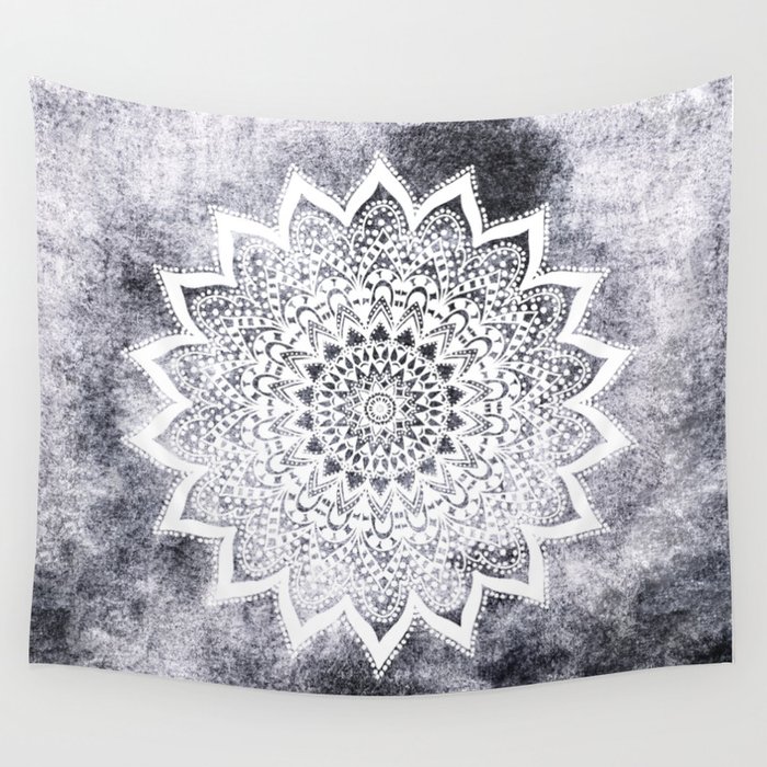 white tapestry