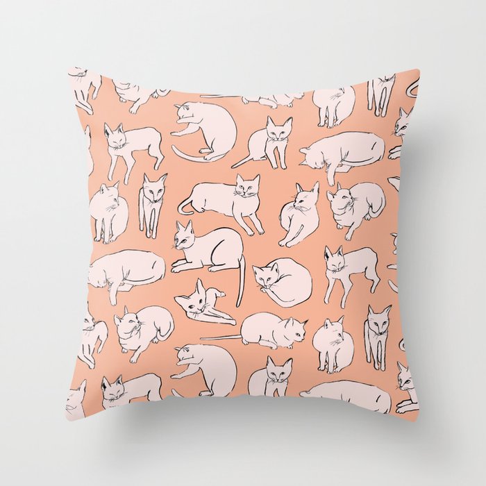 picasso cat pillow