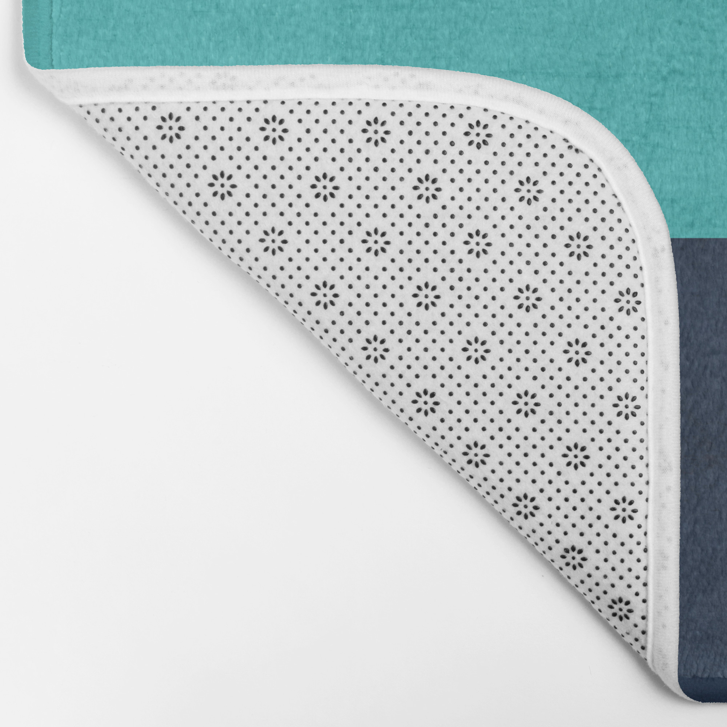 Classic Navy And Aqua Bath Mat By Herart Society6 ··· oval navy blue terry cloth anti slip aqua bath mat for bathroom floor. classic navy and aqua bath mat by herart