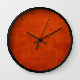 Burnt Orange  Wall Clock