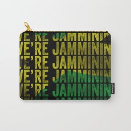 Jamming | Jamaican reggae  music lovers gift | Jamaica flag Carry-All Pouch