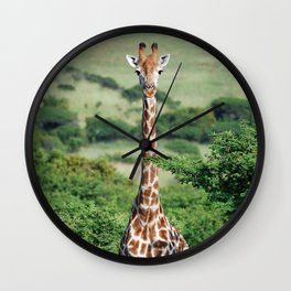 Giraffe Standing tall Wall Clock