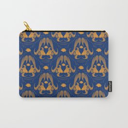 Goldfish Damask Pattern Carry-All Pouch