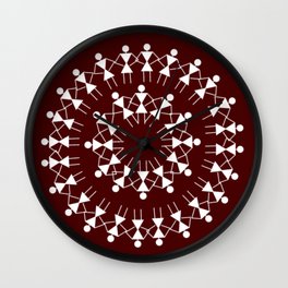 Warli Art Wall Clocks for Any Decor Style | Society6