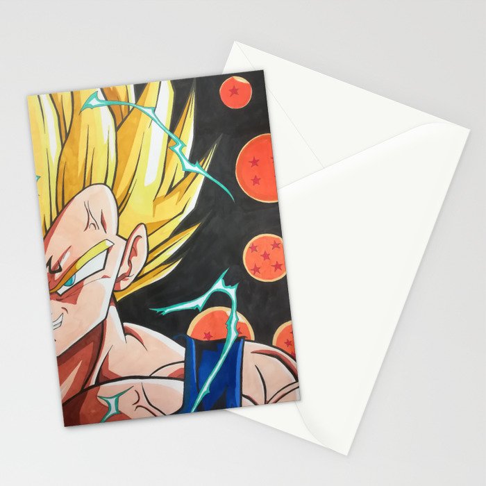 Majin Vegeta Dragonball Z Stationery Cards By Juprinxart Society6