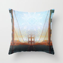 Golden Gate Beauty Throw Pillow