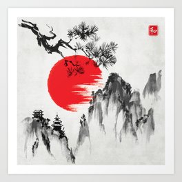 Featured image of post Traditional Japanese Landscape Paintings : It&#039;s was done with a brush and ink, on p.s.