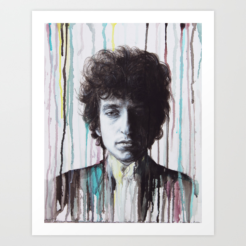 Bob Dylan Art Print By Frozenapple Society6