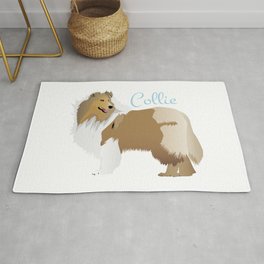 Graceful Rough Collie Rug
