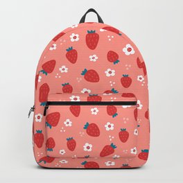 Wild Strawberries Red Backpack