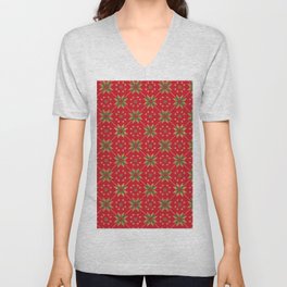 Christmas pattern 1 V Neck T Shirt