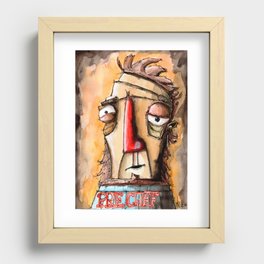 The "not-morning-guy" Recessed Framed Print