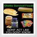 Ghetto Survival Foods Art Print by lilbudscorner | Society6 Ghetto Mickey And Minnie Mouse
