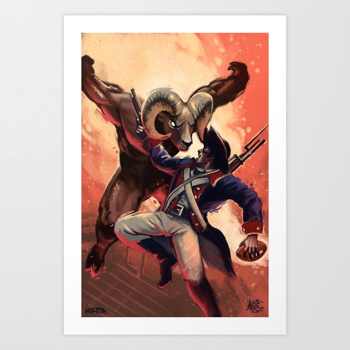 Patriots Vs Rams Art Print By Kiptoe Society6