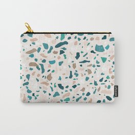 Terrazzo Turquoise Pattern Carry-All Pouch