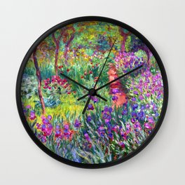 Claude Monet Garden in Giverny Wall Clock