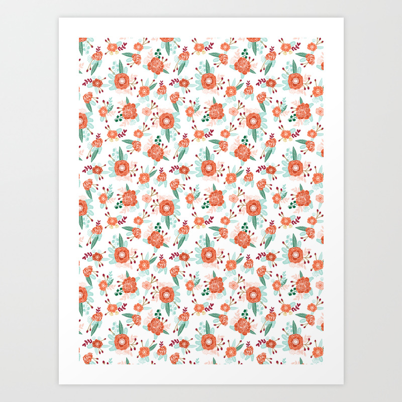 Autumn Fall Florals Cute Winter Christmas Theme Pattern Print Art Print By Charlottewinter Society6 Did you get a perfect photo on your winter family vacation? autumn fall florals cute winter christmas theme pattern print art print by charlottewinter