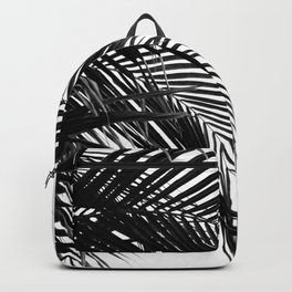 Tropical Black & White Palm Leaves #1 #tropical #wall #decor #art #society6 Backpack