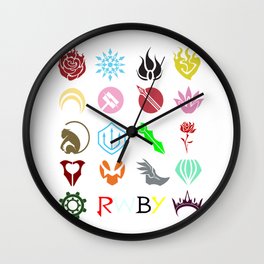 RWBY Emblems Wall Clock