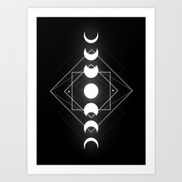 Moon Phases Art Prints For Any Decor Style Society6