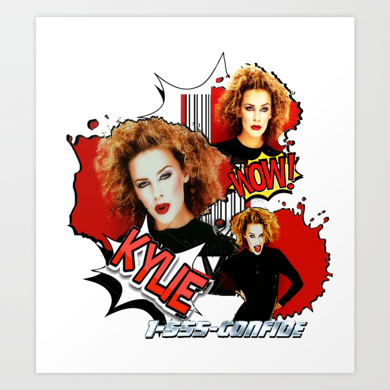 Kylie Minogue Confide In Me Art Print By Retropopdisco Society6