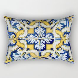 Portuguese blue tile Rectangular Pillow