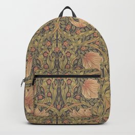 William Morris Vintage Pimpernel Bullrush Russet Minor Backpack