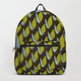 Ultimate Grey Grate Abstract Pattern With Yellow Background Backpack