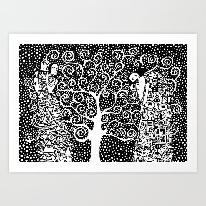 gustav klimt the tree of life art print by tasirupekaharo