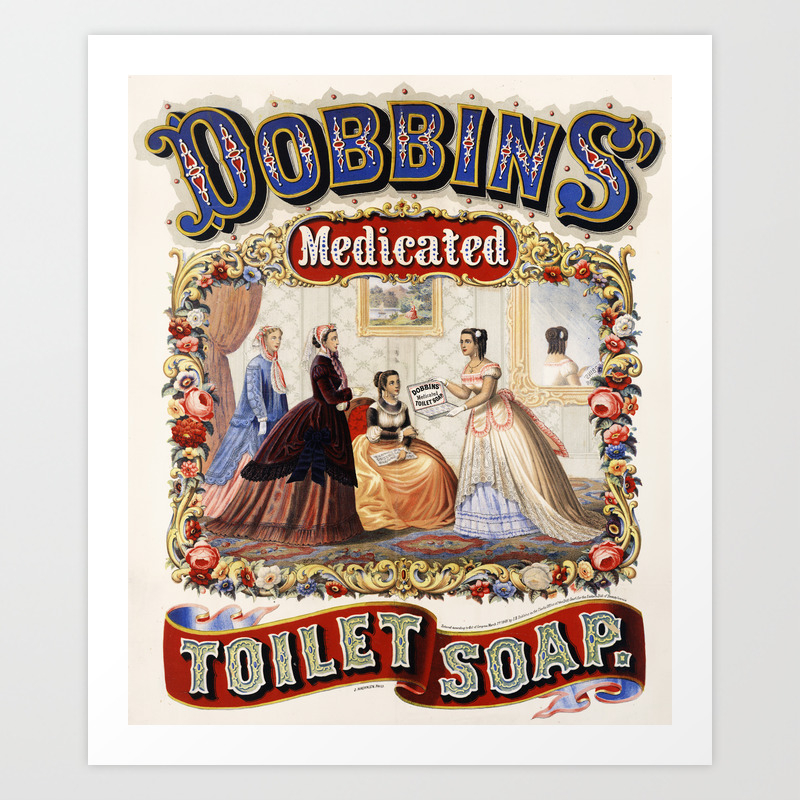 Vintage Bathroom Art Art Print By Fineearthprints Society6