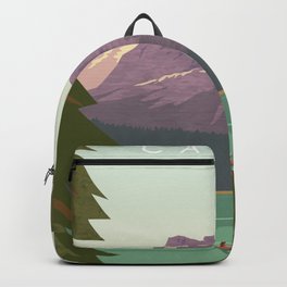 Canada Backpack | Vintageposter, Winnipeg, Calgary, Louiselake, Outdoor, Lake, Montreal, Drawing, Louise, Toronto 